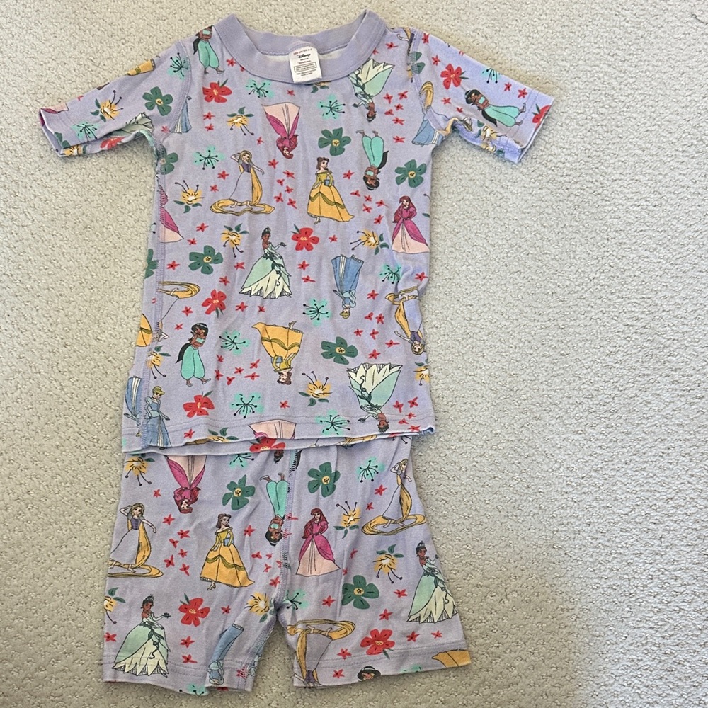 Hanna Andersson Kids Pajamas with Princess Print - Multicolor